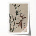Vintage Animal Art - Birds in Flight with Bamboo - Retro Animal Prints