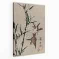 Vintage Animal Art - Birds in Flight with Bamboo - Retro Animal Prints