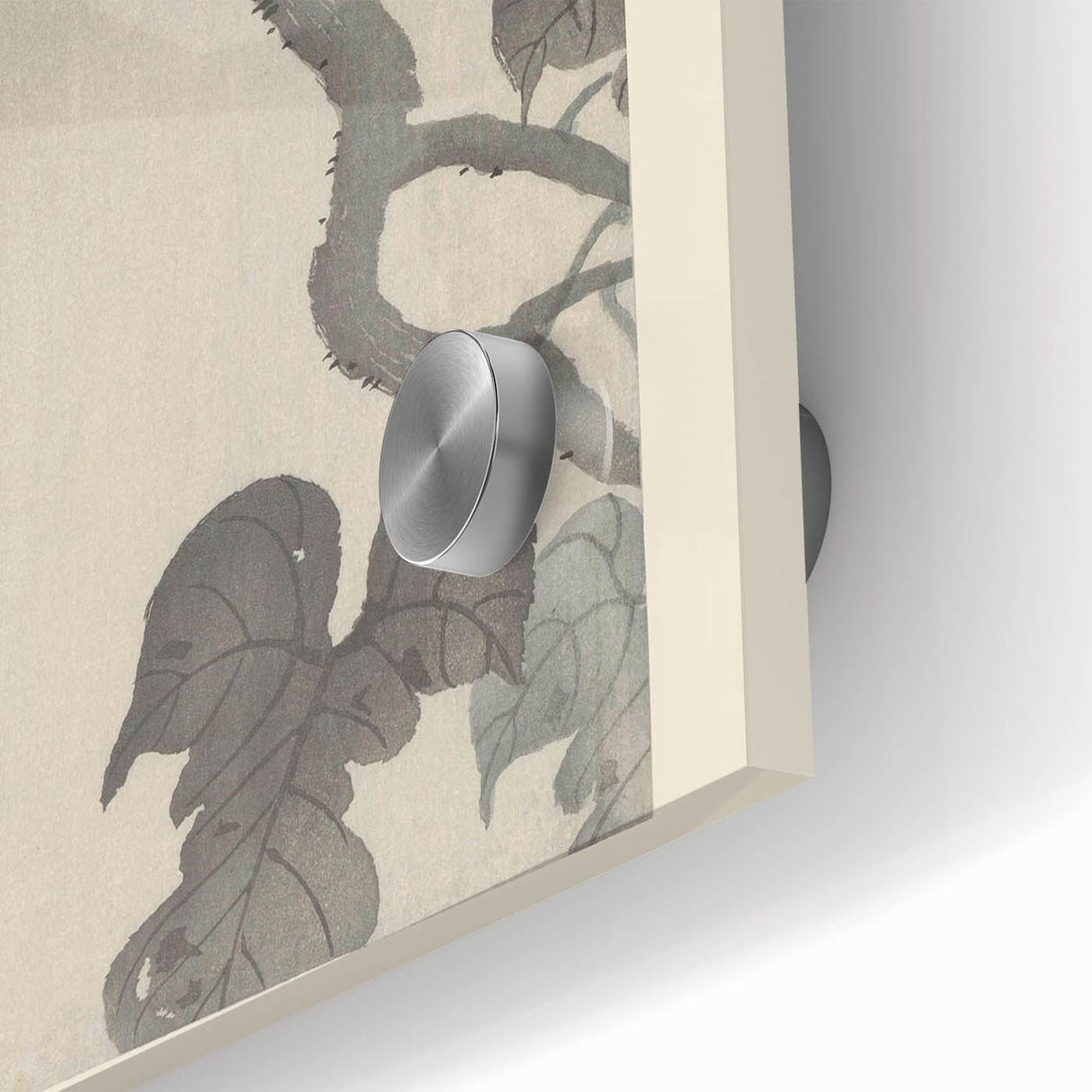 Vintage Animal Art - Perched Bird on Branch - Retro Animal Prints