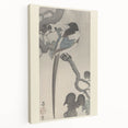 Vintage Animal Art - Perched Bird on Branch - Retro Animal Prints