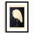 Vintage Animal Art - Heron in the Rain - Retro Animal Prints