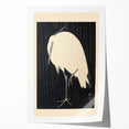 Vintage Animal Art - Heron in the Rain - Retro Animal Prints