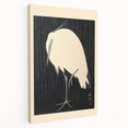 Vintage Animal Art - Heron in the Rain - Retro Animal Prints