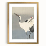 Vintage Animal Art - Cranes in Graceful Stance - Retro Animal Prints