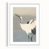 Vintage Animal Art - Cranes in Graceful Stance - Retro Animal Prints