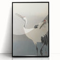 Vintage Animal Art - Cranes in Graceful Stance - Retro Animal Prints