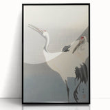 Vintage Animal Art - Cranes in Graceful Stance - Retro Animal Prints
