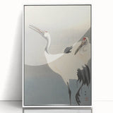 Vintage Animal Art - Cranes in Graceful Stance - Retro Animal Prints