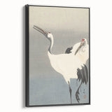 Vintage Animal Art - Cranes in Graceful Stance - Retro Animal Prints