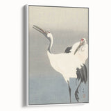Vintage Animal Art - Cranes in Graceful Stance - Retro Animal Prints