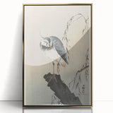 Vintage Animal Art - Perched Bird on Branch - Retro Animal Prints