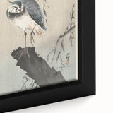 Vintage Animal Art - Perched Bird on Branch - Retro Animal Prints