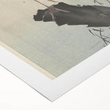 Vintage Animal Art - Perched Bird on Branch - Retro Animal Prints