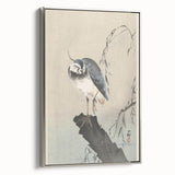 Vintage Animal Art - Perched Bird on Branch - Retro Animal Prints