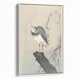 Vintage Animal Art - Perched Bird on Branch - Retro Animal Prints