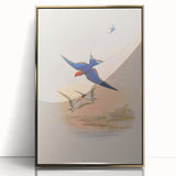 Vintage Animal Art - Swallows in Flight - Retro Animal Prints