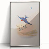 Vintage Animal Art - Swallows in Flight - Retro Animal Prints