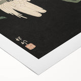 Vintage Animal Art - White Parrot with Pomegranates - Retro Animal Prints