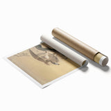 Vintage Animal Art - Hawk on Branch - Retro Animal Prints