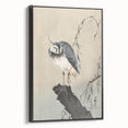 Vintage Animal Art - Perched Bird on Branch - Retro Animal Prints