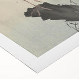 Vintage Animal Art - Perched Bird on Branch - Retro Animal Prints