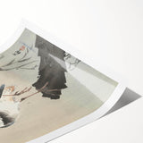 Vintage Animal Art - Perched Bird on Branch - Retro Animal Prints