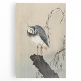 Vintage Animal Art - Perched Bird on Branch - Retro Animal Prints