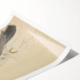 Vintage Animal Art - Hawk in Detail - Retro Animal Prints