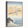 Vintage Animal Art - Seagulls Over the Ocean - Retro Animal Prints