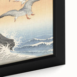 Vintage Animal Art - Seagulls Over the Ocean - Retro Animal Prints