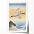 Vintage Animal Art - Seagulls Over the Ocean - Retro Animal Prints