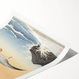 Vintage Animal Art - Seagulls Over the Ocean - Retro Animal Prints