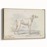 Vintage Animal Art – Handcrafted Dalmatian Dog Illustration