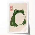 Vintage Frog Illustration - Japanese Animal Wall Art Print