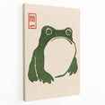 Vintage Frog Illustration - Japanese Animal Wall Art Print