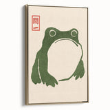 Vintage Frog Illustration - Japanese Animal Wall Art Print