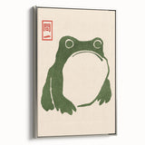 Vintage Frog Illustration - Japanese Animal Wall Art Print