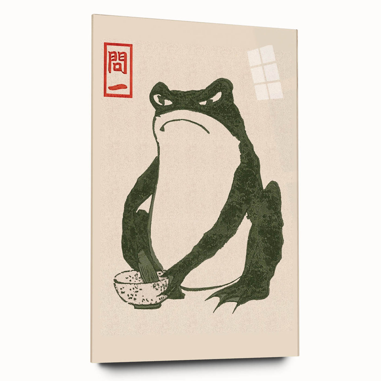 Vintage Frog Tea Art - Japanese Animal Illustration Print