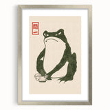 Vintage Frog Tea Art - Japanese Animal Illustration Print