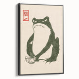 Vintage Frog Tea Art - Japanese Animal Illustration Print