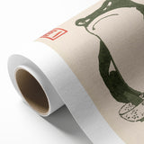 Vintage Frog Tea Art - Japanese Animal Illustration Print