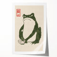 Vintage Frog Tea Art - Japanese Animal Illustration Print