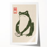 Vintage Frog Tea Art - Japanese Animal Illustration Print