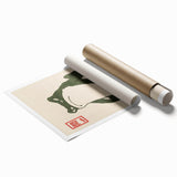 Vintage Frog Tea Art - Japanese Animal Illustration Print