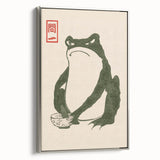 Vintage Frog Tea Art - Japanese Animal Illustration Print