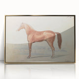 Vintage Horse Illustration - Elegant Animal Wall Art Print