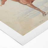 Vintage Horse Illustration - Elegant Animal Wall Art Print