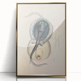 Vintage Animal Art: Oblong Stingray Illustration Art Prints