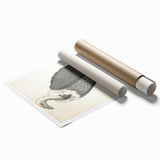 Vintage Animal Art - Retro White-Backed Vulture Illustration