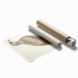 Vintage Animal Art - Retro White Dotted Eagle Illustration